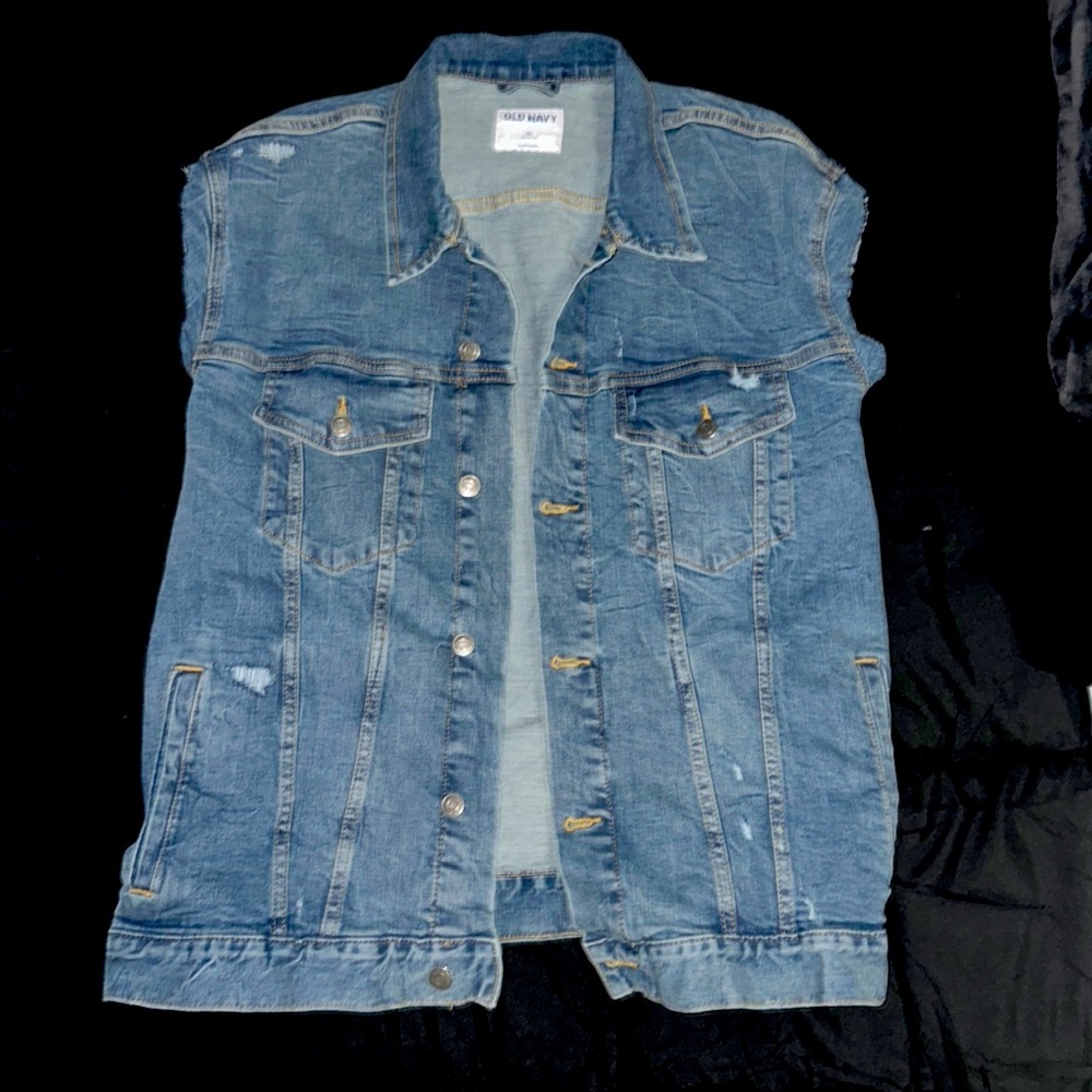 Old Navy Jean Vest BRAND NEW Never Worn